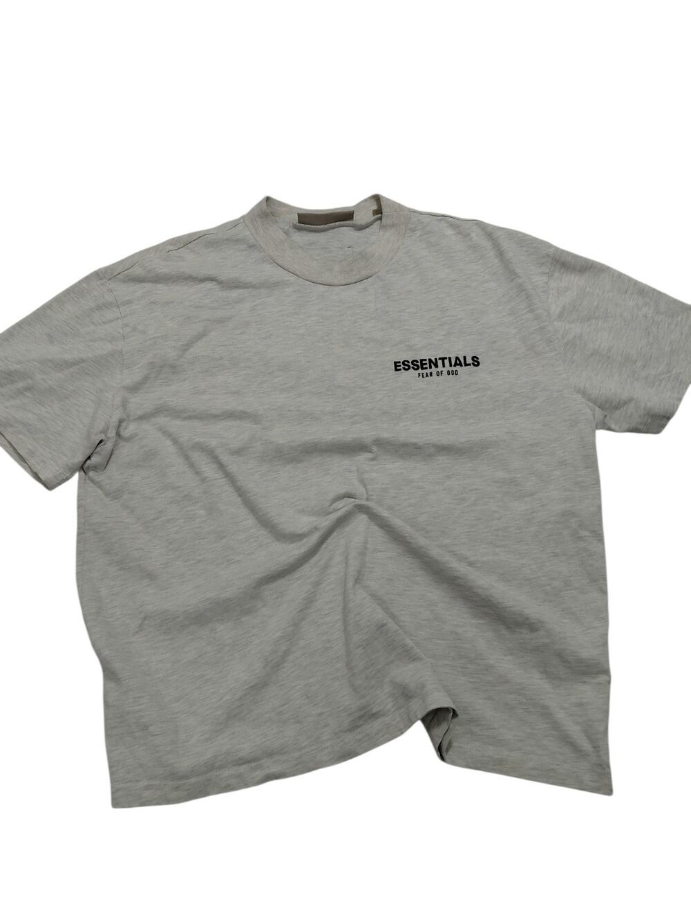 ESSENTIALS FEAR OF GOD Men’s Size Medium T-Shirt Velvet Logos Oversized Loose